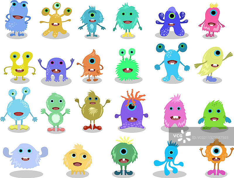 卡通怪物合集图片素材