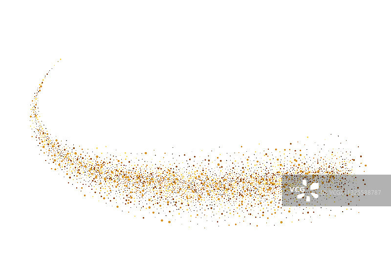 金色闪光波浪抽象背景图片素材