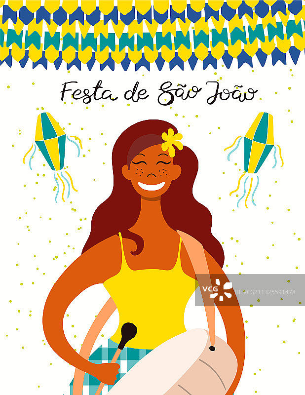 巴西六月节海报设计图片素材