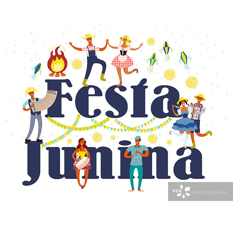 巴西六月节海报设计图片素材