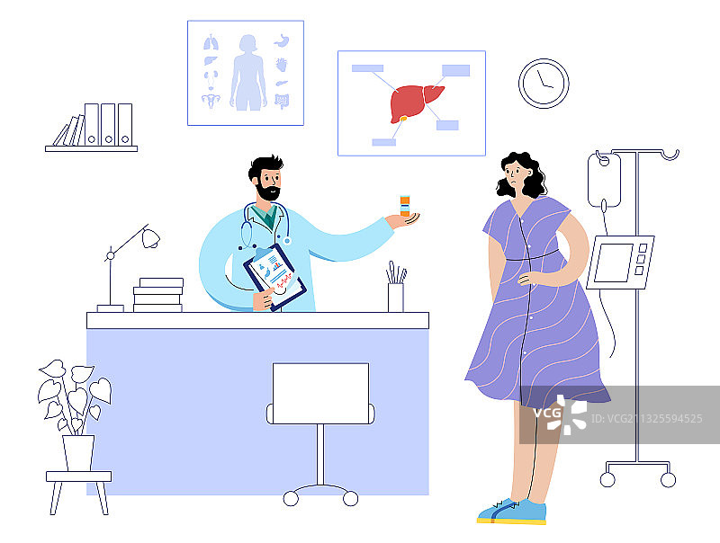 肝脏模板概念图片素材