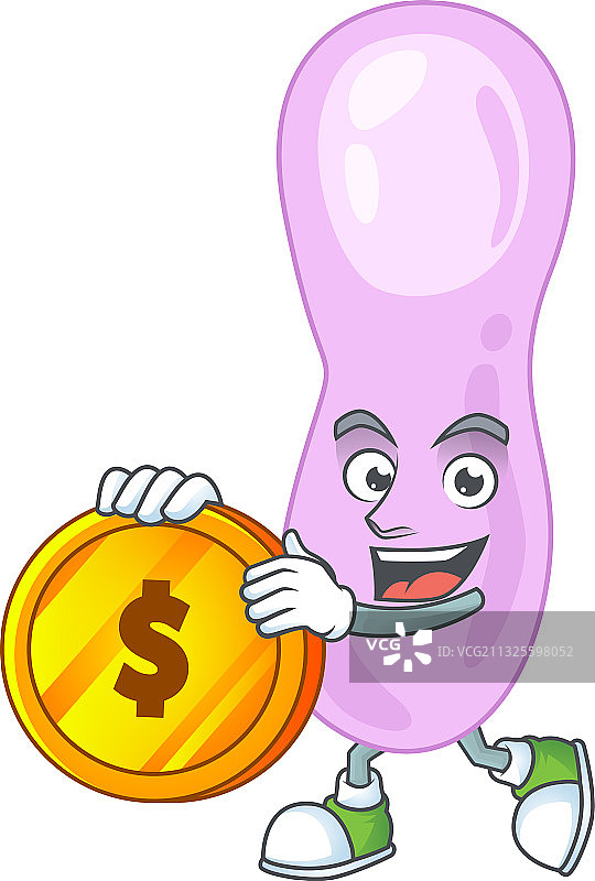 肉毒杆菌与金币图片素材