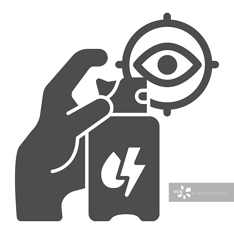 催泪瓦斯罐实体图标自卫概念图片素材