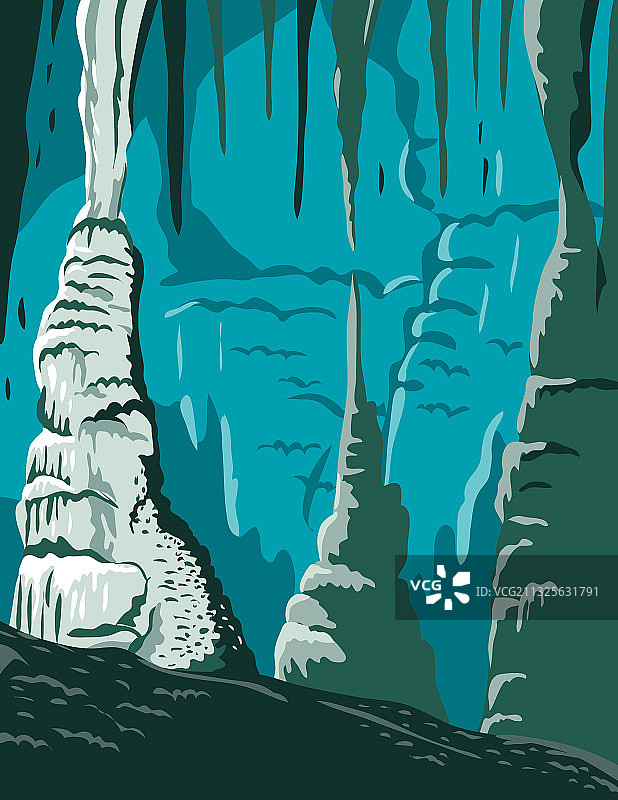 瓜达卢佩山卡尔斯巴德洞窟国家公园图片素材