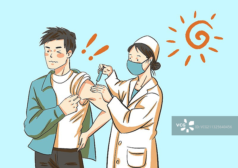打疫苗啦图片素材