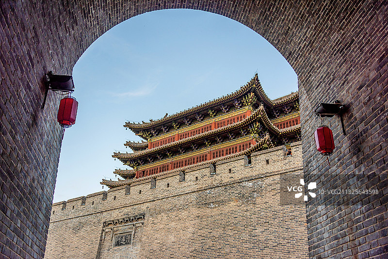 中国山西大同古城清远门图片素材