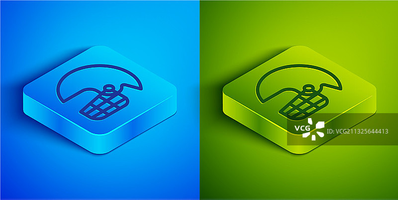 2.5D线条美式橄榄球头盔图标图片素材