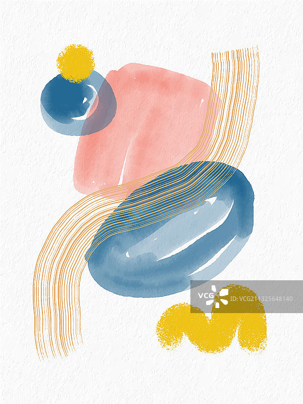 极简手绘抽象艺术背景图片素材