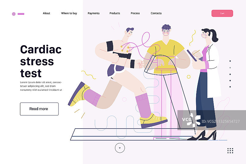 医疗测试模板——心脏压力测试图片素材