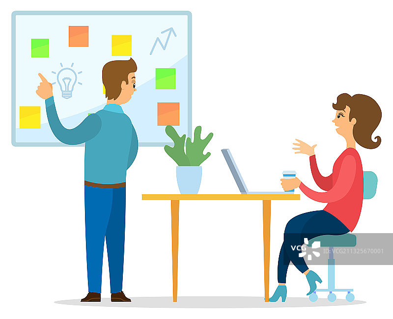 在会议中代表创意的商人图片素材