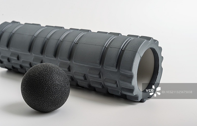 筋膜球和泡沫轴图片素材