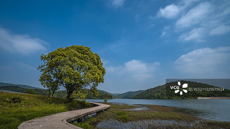 南京溧水无想山 无想寺水库图片素材