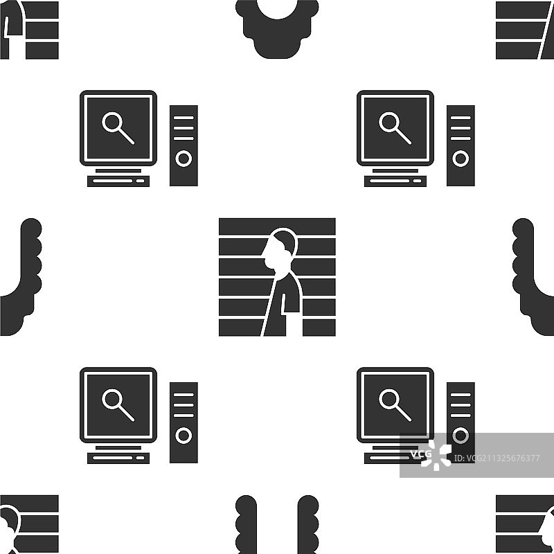 法官假发、嫌疑犯、罪犯和搜查素材图片素材