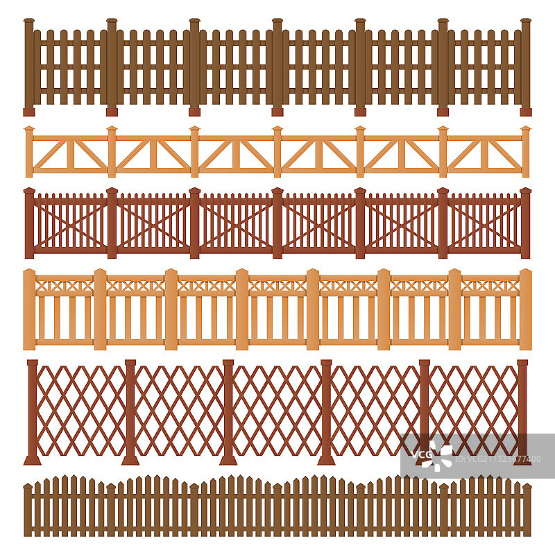 木栅栏木门花园和农舍图片素材