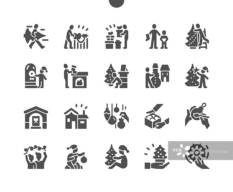 圣诞节家庭房屋装饰图片素材