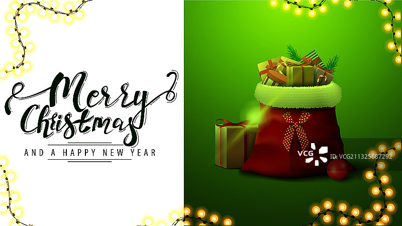 白色圣诞节和新年快乐图片素材