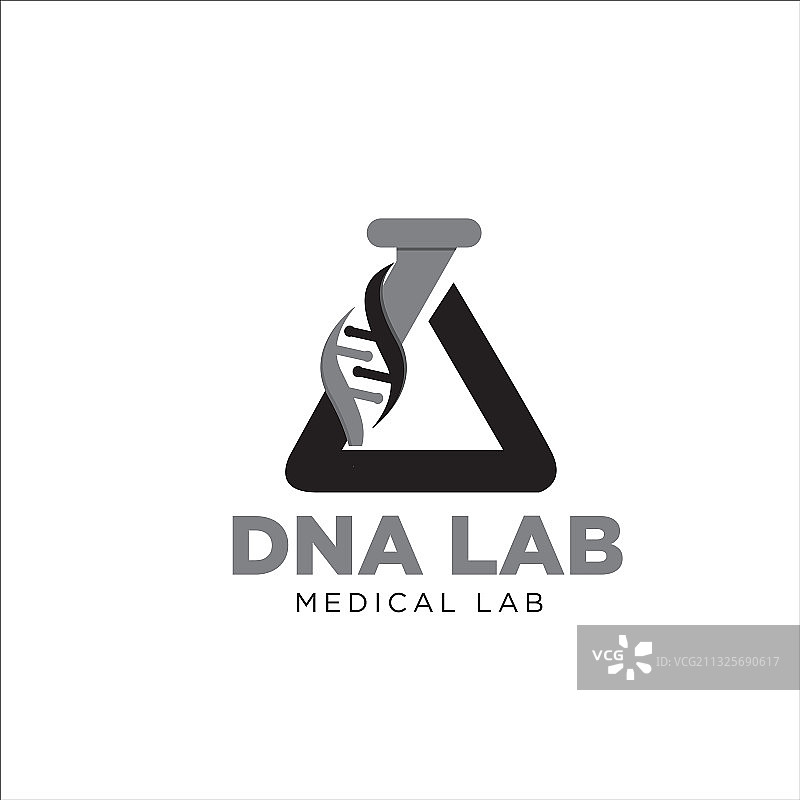 DN实验室logo设计：现代健康医疗图片素材