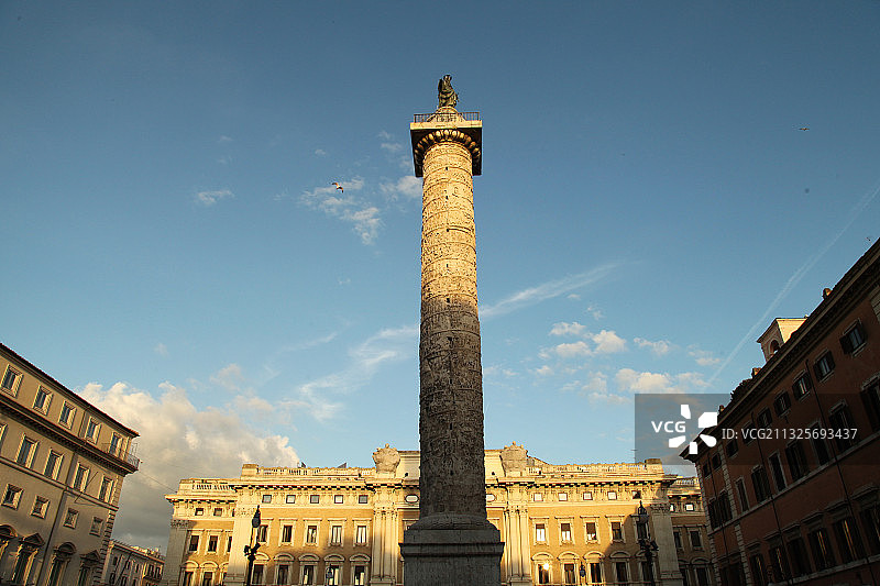 意大利罗马图拉真柱图片素材