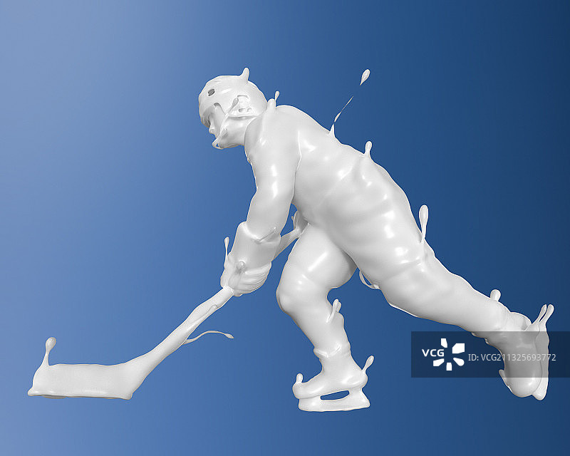 牛奶形态冰球运动图片素材