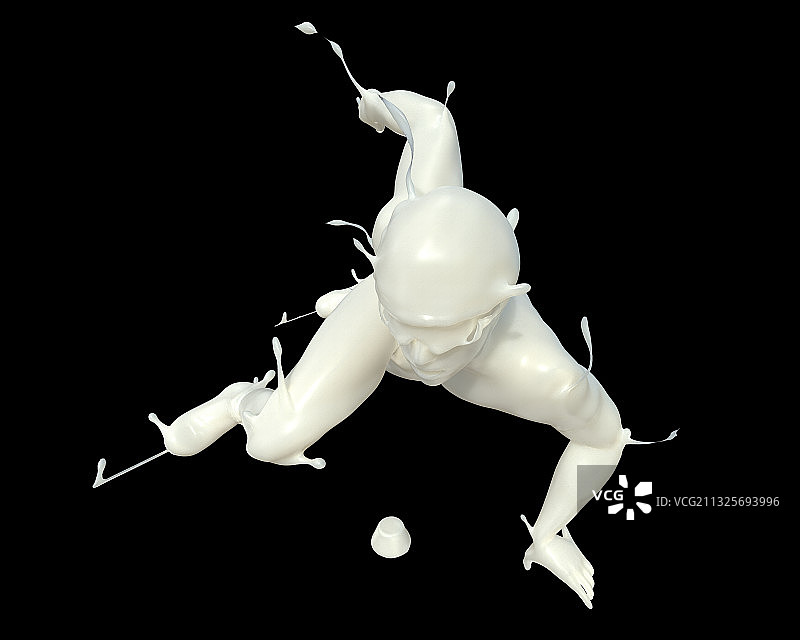 牛奶形态短道速滑图片素材