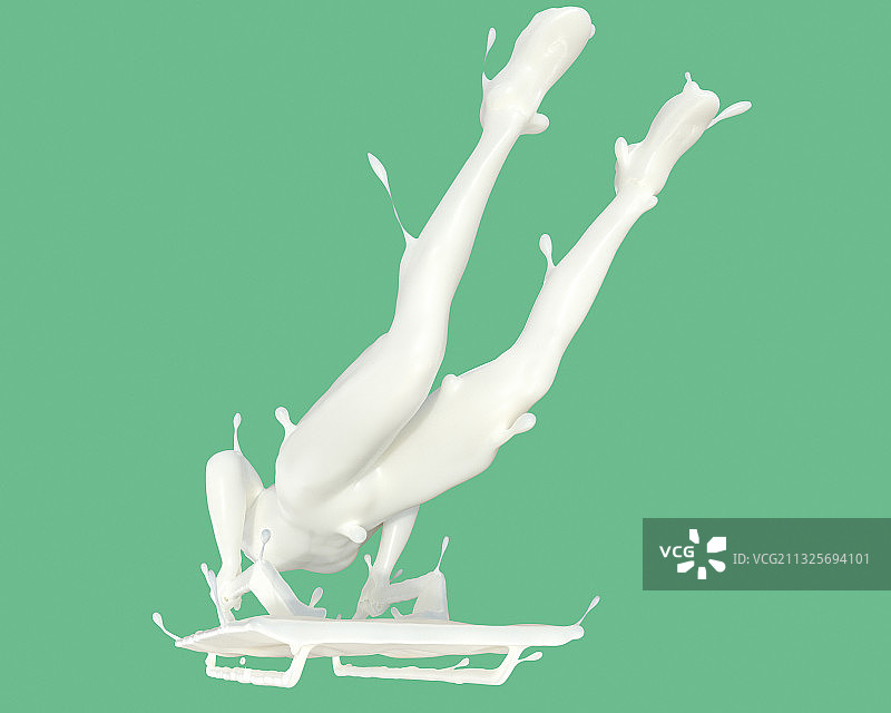 牛奶形态无舵雪车图片素材