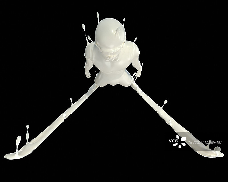 牛奶形态跳台滑雪图片素材