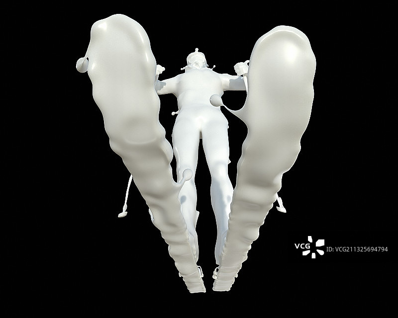 牛奶形态越野滑雪图片素材