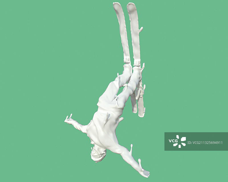 牛奶形态自由式滑雪图片素材