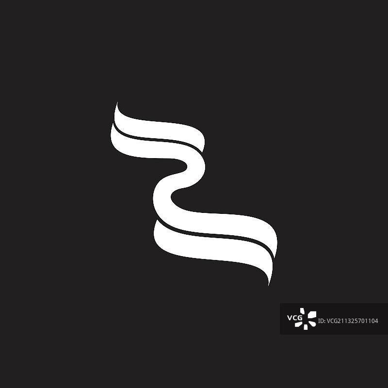 条纹彩带曲线运动设计logo图片素材