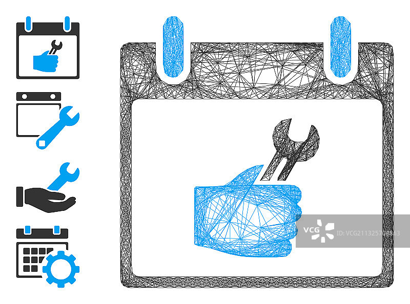 线性扳手维修日历日期图片素材