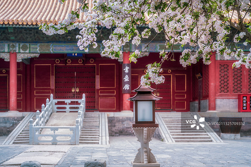 文华殿海棠图片素材