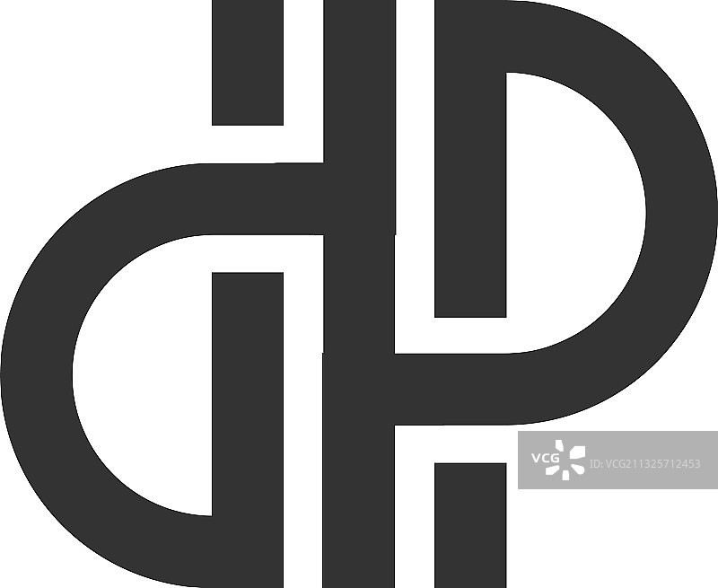 双P字母标志，PP首字母组合图片素材