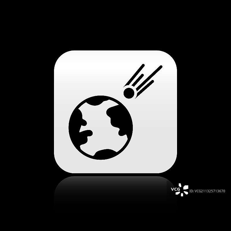 黑色彗星快速陨落图标图片素材