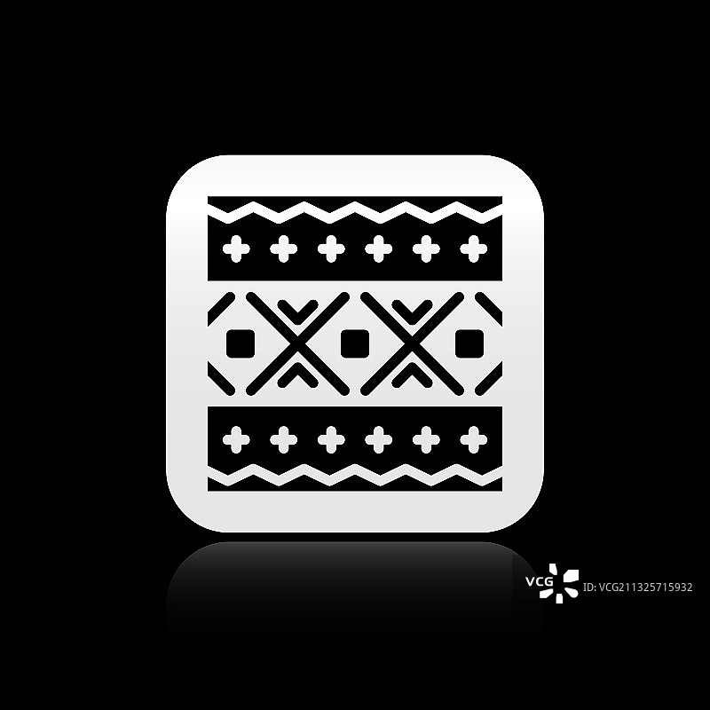 黑色乌克兰刺绣民族图案图标图片素材