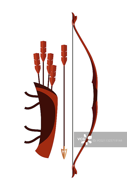 箭筒、箭和弓图片素材