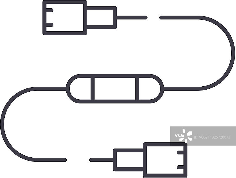 线性连接技术图标图片素材