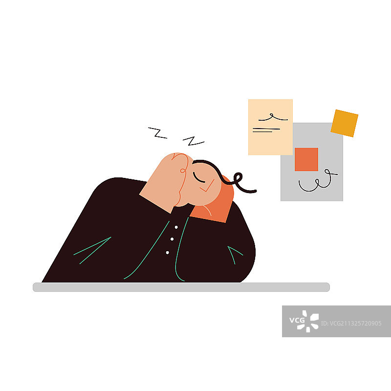 在办公室小憩的男人图片素材