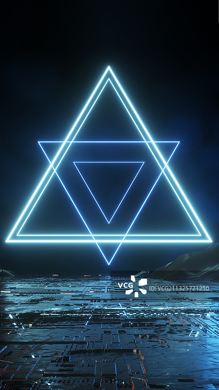 酷炫大气发光科技场景图片素材