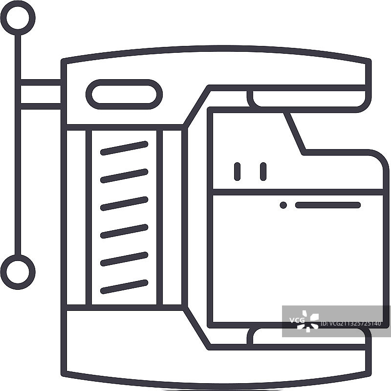 压缩文件图标线性隔离图片素材