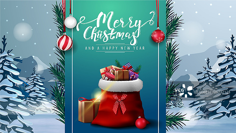 圣诞快乐新年祝福图片素材