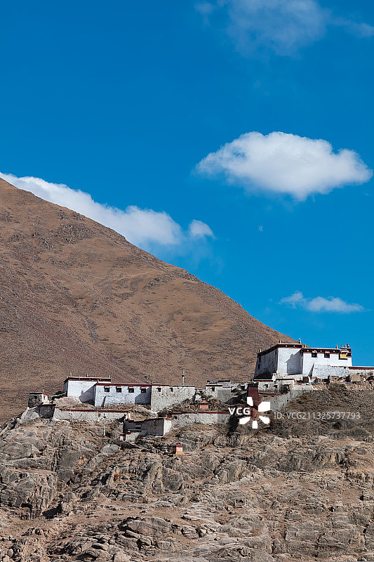 西藏日喀则市南木林县的寺庙图片素材