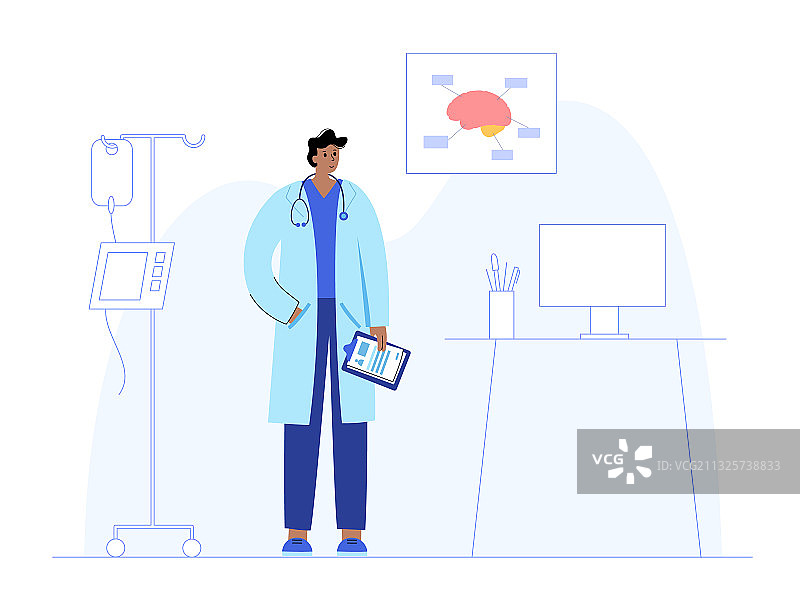 大脑与神经学图片素材