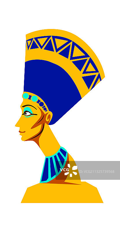 埃及王后纳芙蒂蒂雕像图片素材