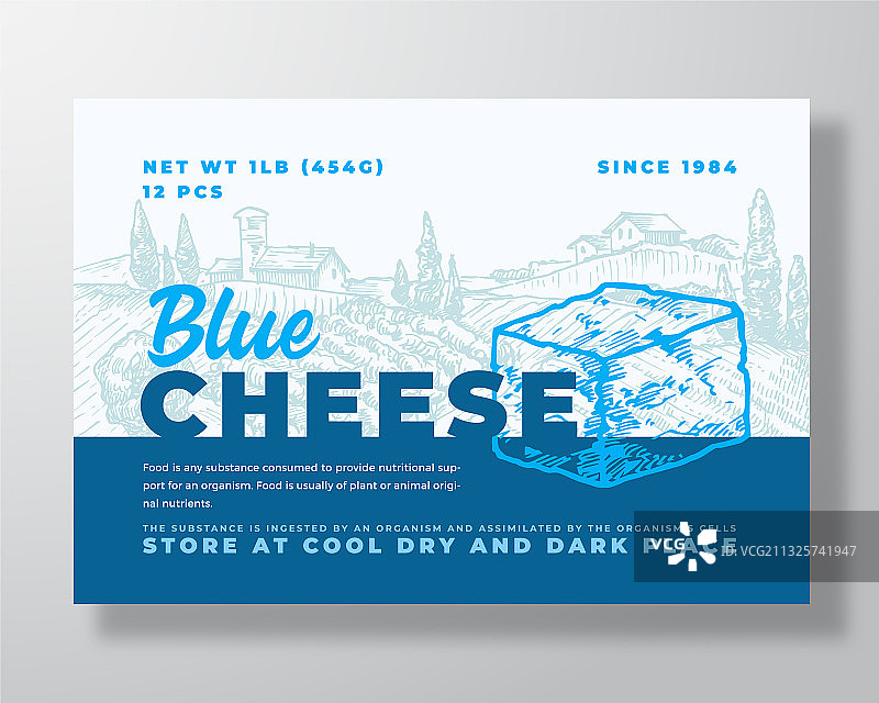 乳制品食品标签模版图片素材