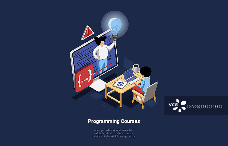 互联网编程课程图片素材