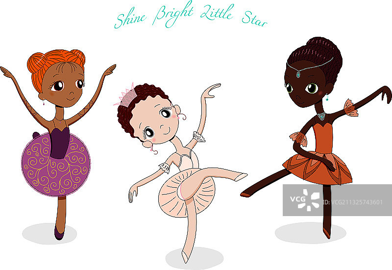 可爱的小芭蕾舞者图片素材