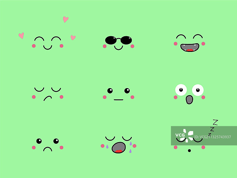 可爱的表情符号合集图片素材