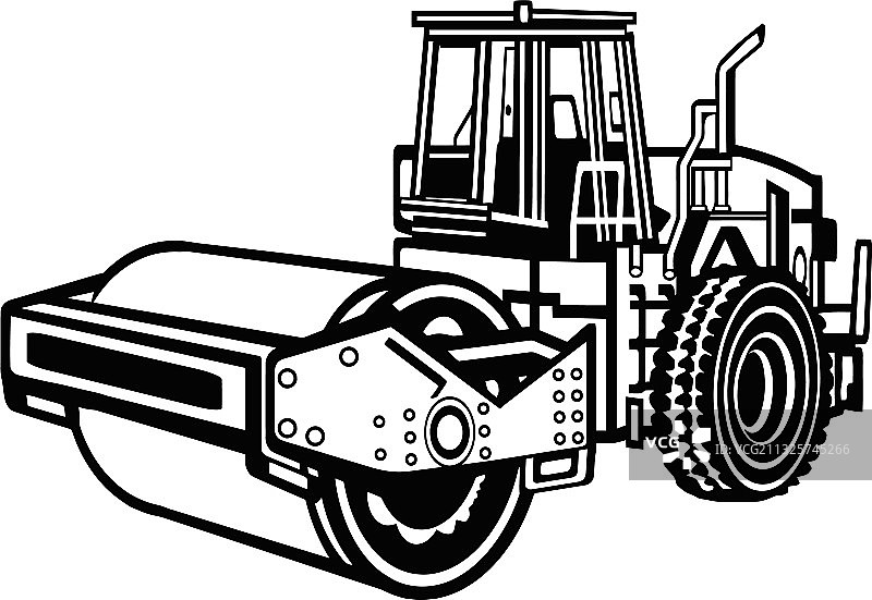 精细沥青压路机图片素材