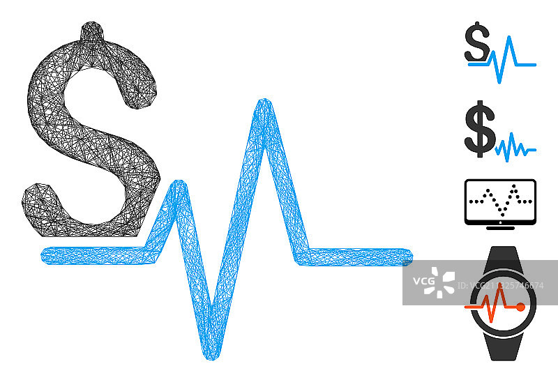 阴影金融脉冲网格图片素材