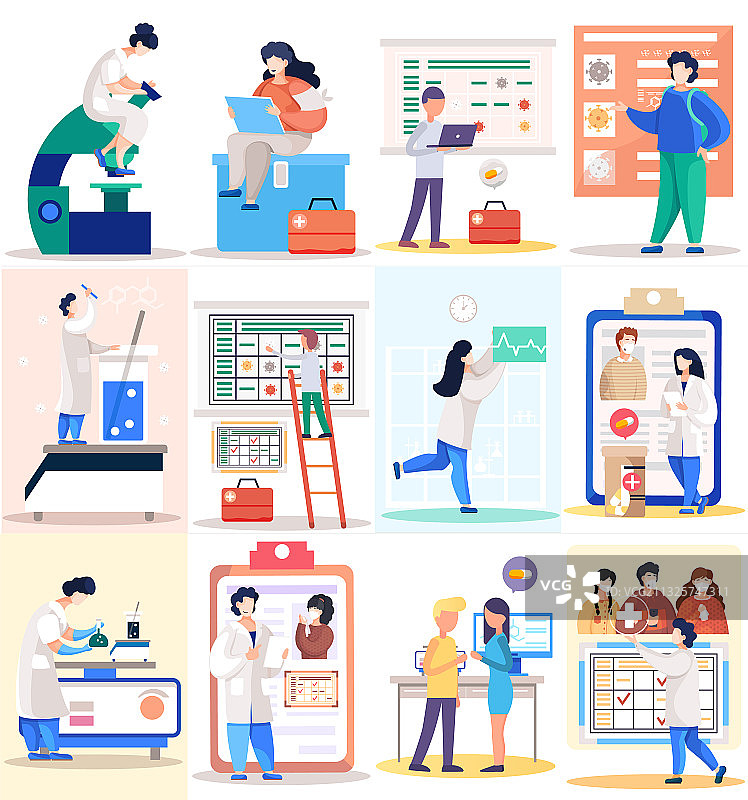 科学家正在研发病毒治疗方法图片素材